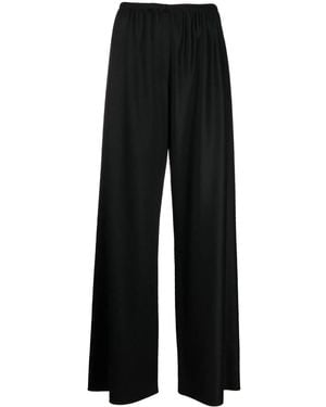 The Row High-Waisted Wide-Leg Pants - Black