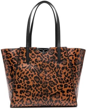 Zadig & Voltaire Sac Cabas Le Borderline À Imprimé - Marron