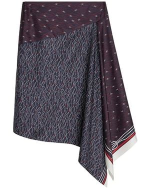 Ferragamo Handkerchief Skirt - Blue