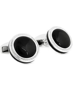 Tateossian Onyx-Embellished Cufflinks - White