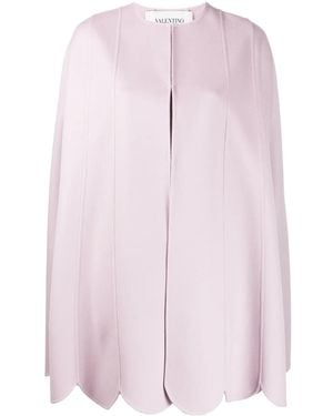 Valentino Garavani Cape Mit Wellensaum - Pink