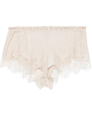Carine Gilson Silk Shorts - Natural