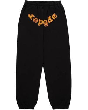 Sp5der Logo Track Pants - Black
