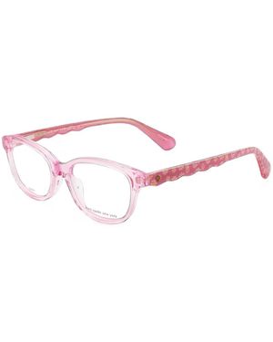 Kate Spade Jemma Floral-Print Rectangle-Frame Glasses - Pink