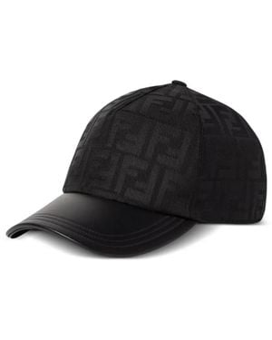 Fendi Ff Motif Cap - Black