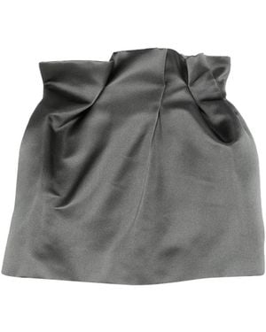 Magda Butrym Gathered Mini Skirt - Grey