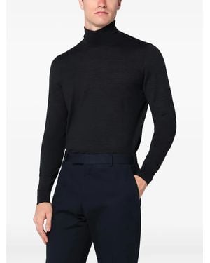 Drumohr High-Neck Jumper - Blue