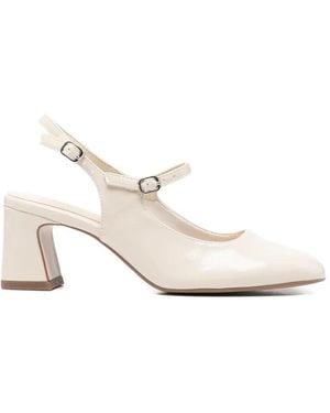 Tamaris Buckle-Strap Pumps - White