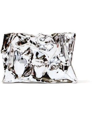 Proenza Schouler Crush Clutch Bag - White