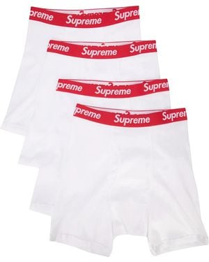 Supreme Lot De Quatre Boxers Hanes - Blanc