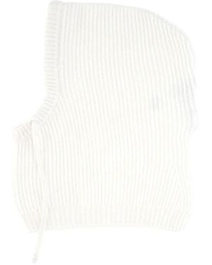 Gran Sasso Ribbed Hat - White
