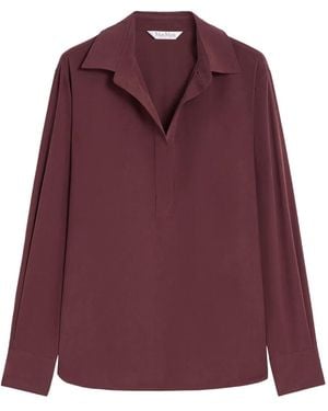 Max Mara Collared Shirt - Purple