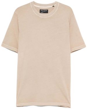 Marc O' Polo Cotton Crew-Neck T-Shirt - Natural