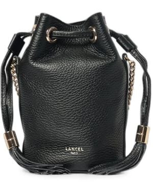 Lancel Premiere Flirt Grained Leather Mini Bucket Bag - Black