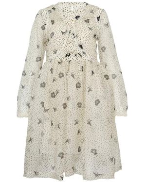 Renli Su Kleid mit Print - Weiß