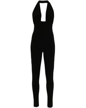 Norma Kamali Halterneck Jumpsuit - Black