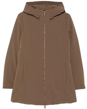Woolrich Kapuzenmantel Mit Reißverschluss - Braun