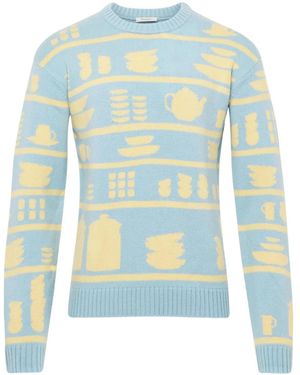 JW Anderson ジャカード プルオーバー - ブルー