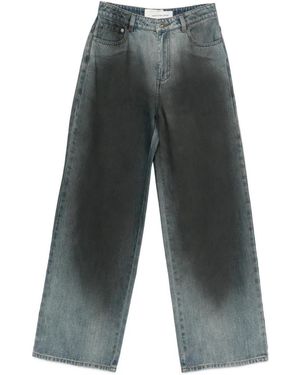 Feng Chen Wang Faded-Effect Denim Jeans - Grey