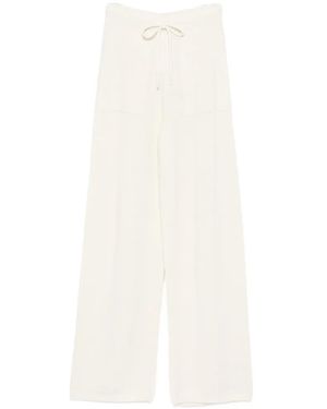 Max Mara Fiabe Drawstring-Fastening Pants - White