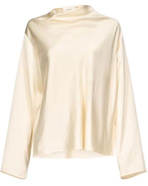 Loulou de Saison Draped Blouse - Natural
