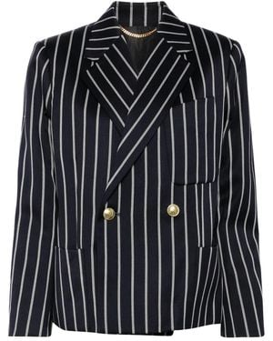 Victoria Beckham Cropped Double-Breasted Jacket - Black