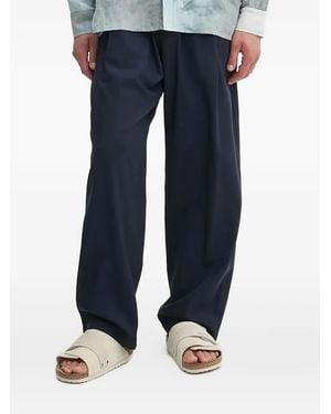IRO Elastic-Waistband Pants - Blue