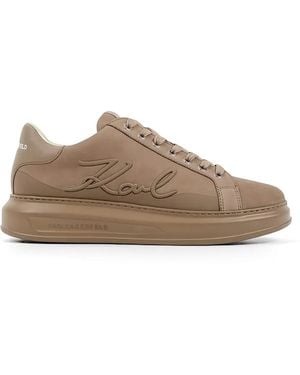 KARL LAGERFELD Baskets À Logo Embossé - Marron