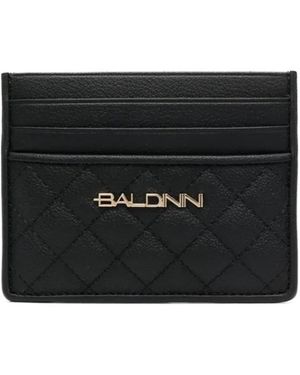 Baldinini Quilted Leather Card Holder - Black