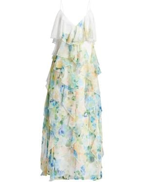 Aje. Ruffle-Detailing Midi Dress - Blue