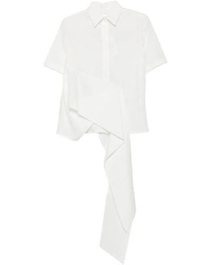 Christian Wijnants Top con panel cruzado - Blanco