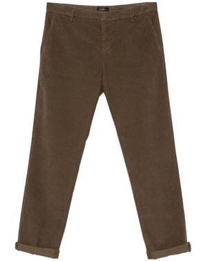 Dondup Corduroy-Effect Straight-Leg Jeans - Gray