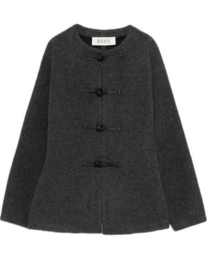 Rohe Cardigan Mandarin - Noir