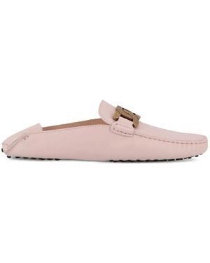 Tod's Chain-Detail Leather Mules - Rosa