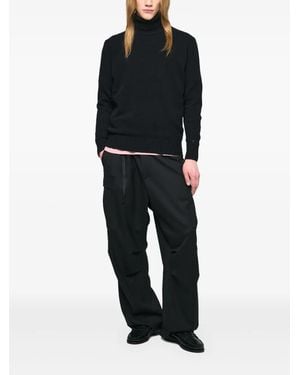 Seven Gauge Turtleneck Sweater - Black