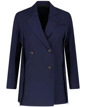 Eudon Choi Double-Breasted Coat - Blue