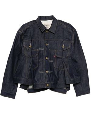 Sacai X Levis Veste En Jean - Bleu