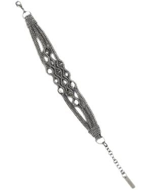 Peserico Pulsera Con Múltiples Tiras - Metálico