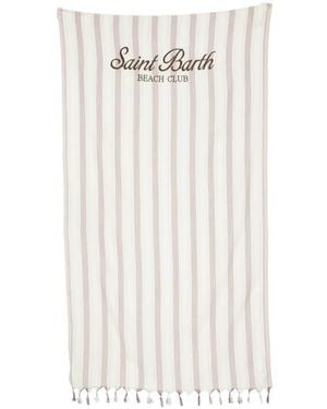 MC2 Saint Barth Foutas Fringed Beach Towel - White