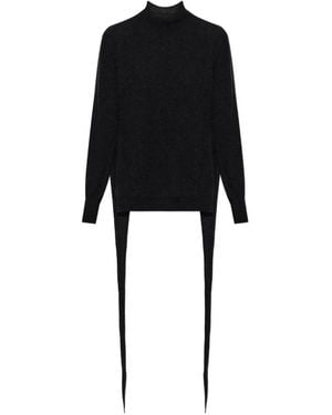 Issey Miyake Split-Back Knit Jumper - Black