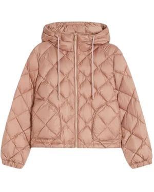Weekend by Maxmara Quilted Hooded Jacket - ピンク
