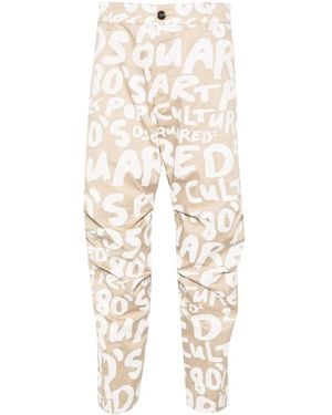DSquared² テーパードパンツ - ナチュラル