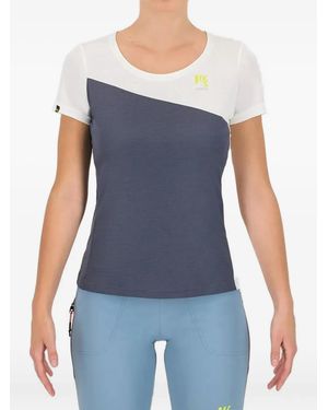 Karpos Averau W Colour-Block Panelled T-Shirt - Blue