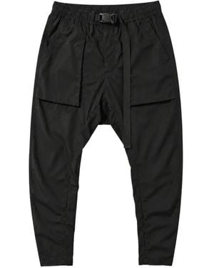 Thom Krom Buckle-Fastening Drop-Crotch Pants - Black