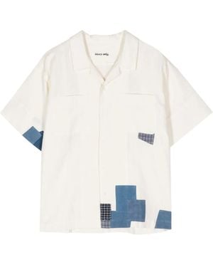 STORY mfg. Pa Appliqué-Detail Shirt - White