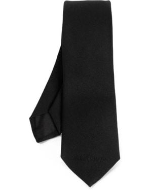 Balenciaga Wool Solid Tie - Black