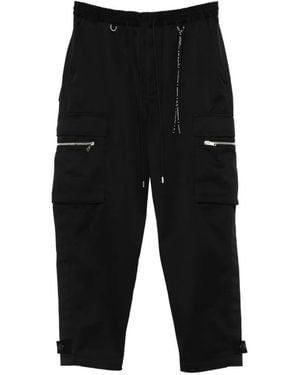 Mastermind Japan Multi-Pocket Cargo Trousers - Black