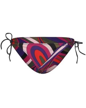 PUCCI Bikinislip Met Abstracte Print En Strikken - Paars