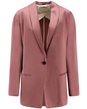 Alysi Single-Breasted Blazer - Pink