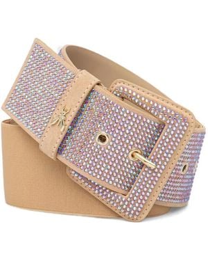 Patrizia Pepe Rhinestone-Embellished Belt - Pink
